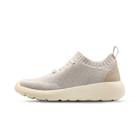 Cloud View Cashmere Trainer - Oyster Grey