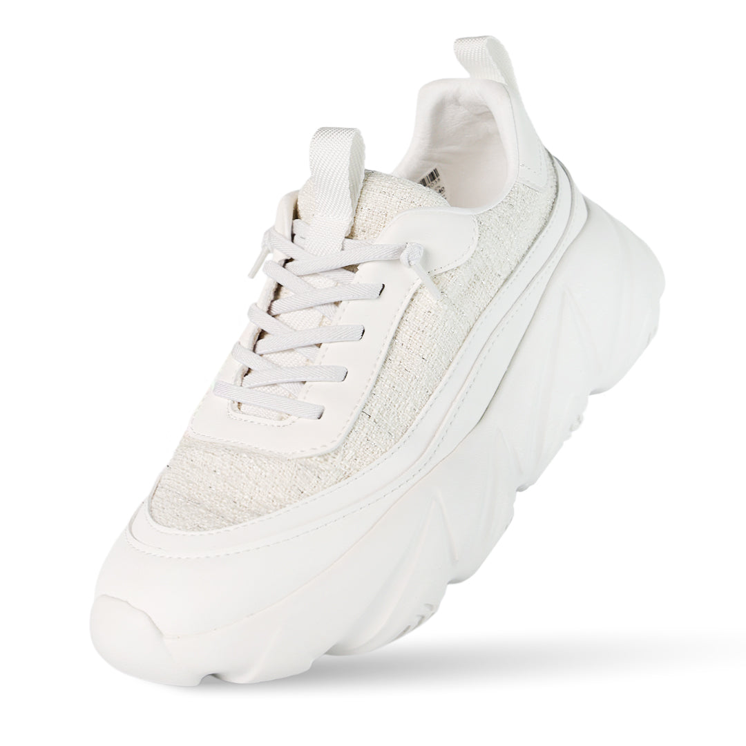 Breeze Ripple Runner Sneaker - Tweed Ivory