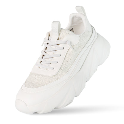 Breeze Ripple Runner Sneaker - Tweed Ivory