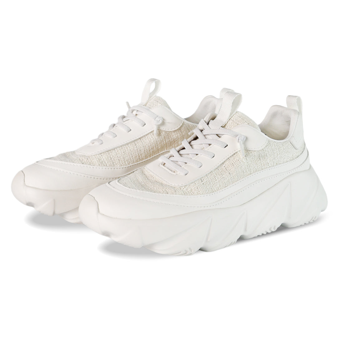 Breeze Ripple Runner Sneaker - Tweed Ivory