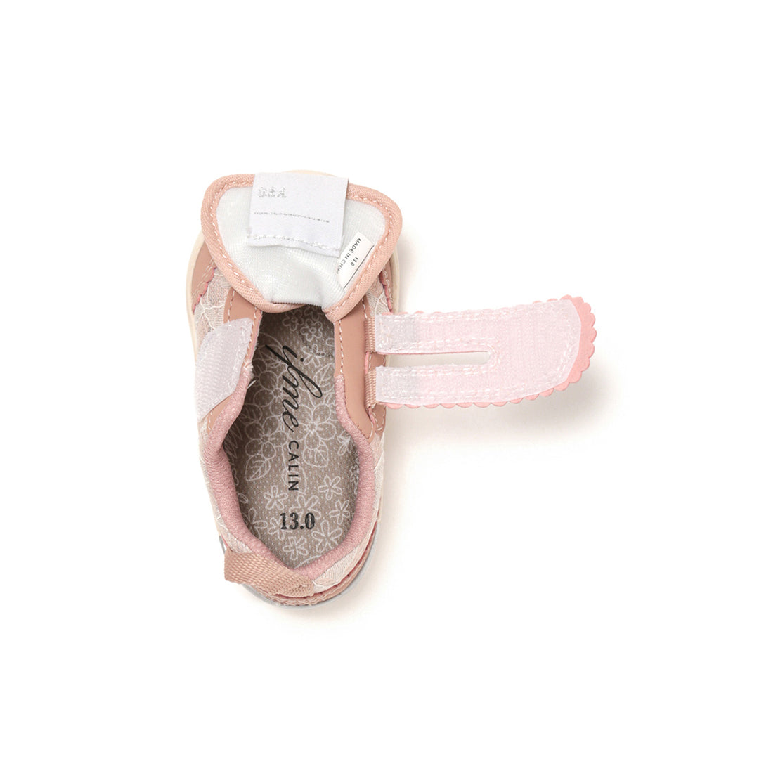 IFME Calin Glitter Lace One Belt Sneaker Baby - Pink