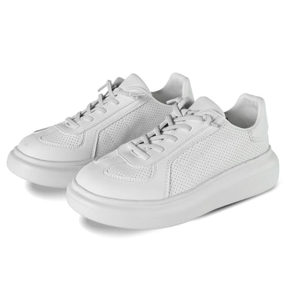 CO GT Faux Leather Platform Sneaker - White