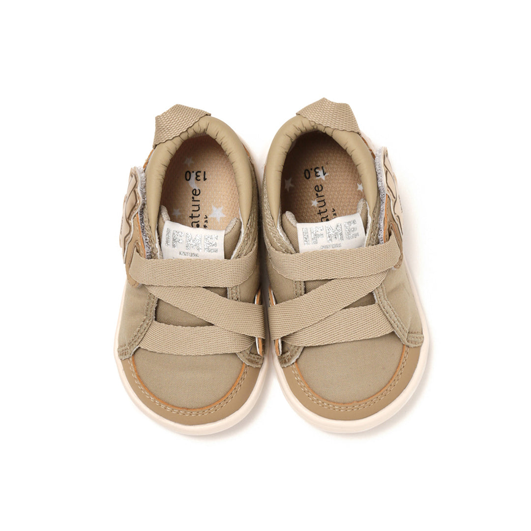 IFME Nature Kinetic Belt Star Motif Sneakers Baby - Bige