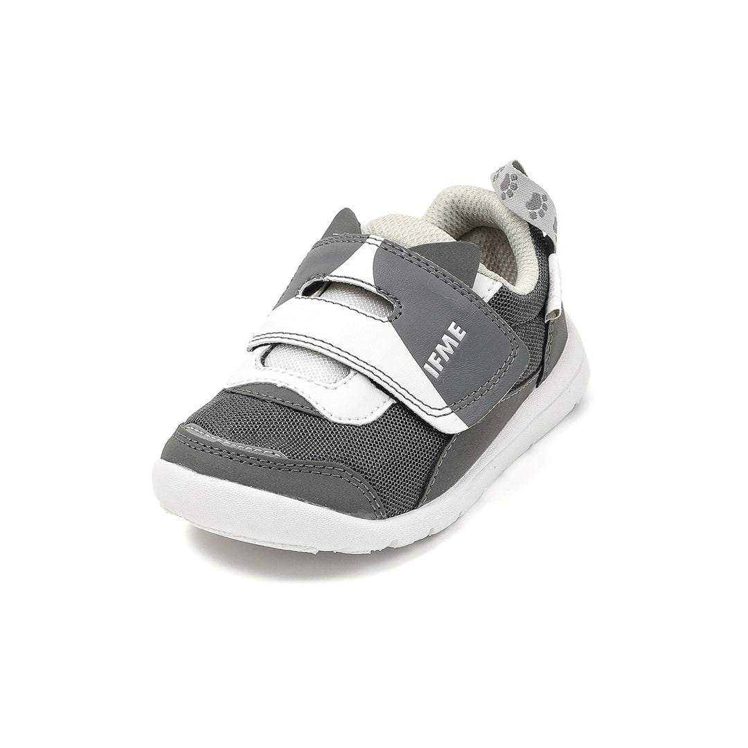 IFME Park One-Strap Cat Sneakers Kids - Gray