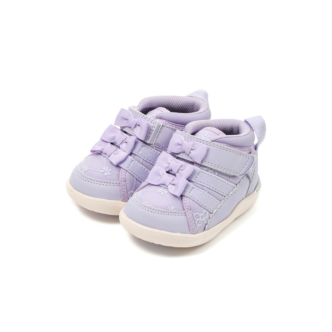 ifme CALIN Triple Ribbon Mid-Cut Sneakers Baby - purple